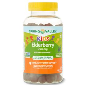 Spring Valley Kids' Elderberry Gummies;  120 Count