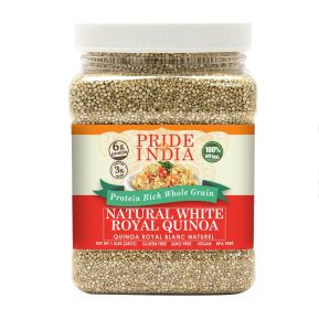 Pride Of India - Natural White Royal Quinoa - 100% Bolivian Superior Grade Protein Rich Whole Grain (size: 1.5 LB)