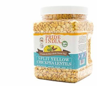 Pride Of India - Indian Split Yellow Chickpea Lentils - Protein & Fiber Rich Chana Dal (size: 1.5 LB)